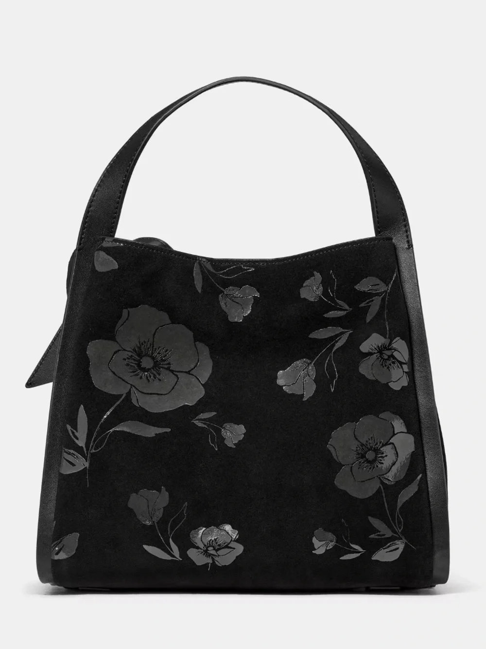 NWT KATE SPADE Knott Floral Suede Carryall Bag